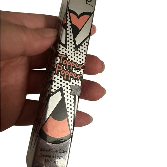 Pop Beauty Topper Popper Metallic Lip Stain Pink Popper NIB - Picture 4 of 5